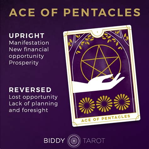 biddy tarot ace of pentacles.